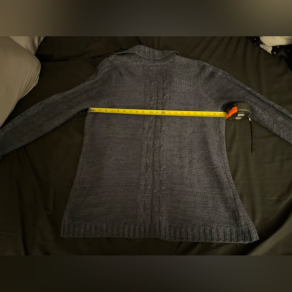 Women’s Sonoma toggle closure denim blue color sweater in size xl - Picture 11 of 11